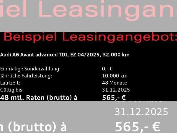 Gebraucht Audi A6 Advanced Plus 204 PS (150 kW) 2025 Silber (florettsilber metallic) Kombi