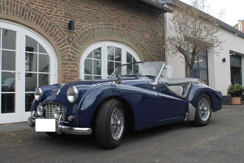 Blau Gebraucht 1957 Triumph TR3 Cabrio | 31.000 € - Bild 1/4