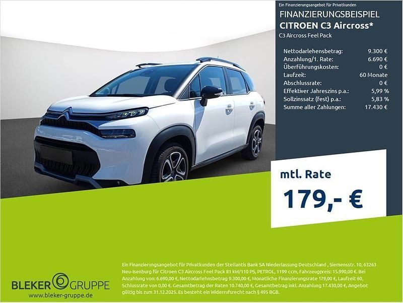 Weiß Gebraucht 2023 Citroën C3 Aircross Feel SUV | 15.990 € (Fairer Preis) - Bild 1/3