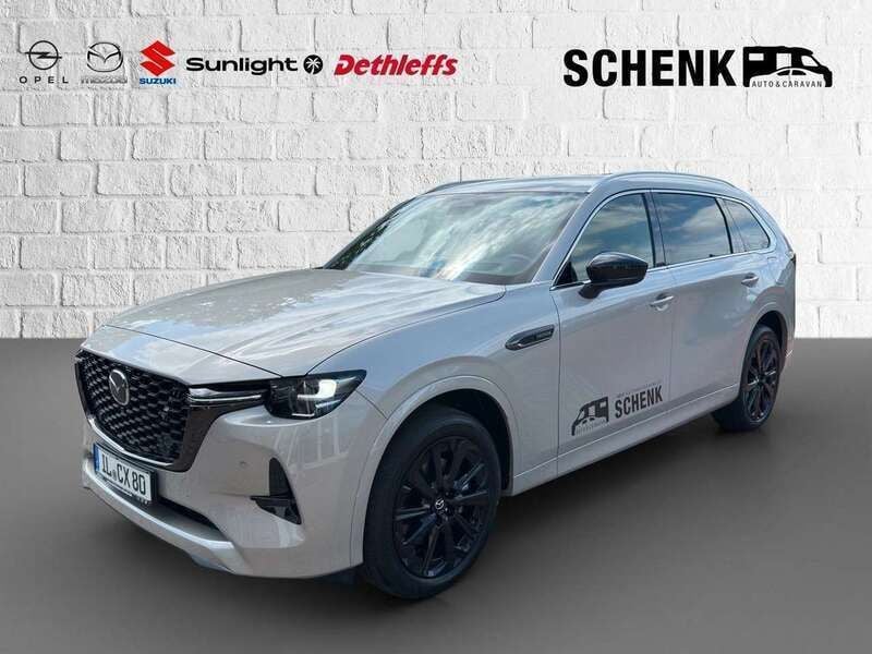 Grau Neu 2025 Mazda CX-80 Homura-Line SUV | 56.950 € (Guter Preis) - Bild 1/4