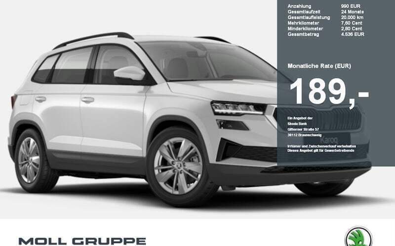 Weiß Neu 2025 Skoda Karoq Selection SUV | 34.990 € (Fairer Preis) - Bild 1/2