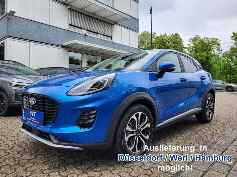 Desert island blue metallic Neu 2025 Ford Puma Titanium SUV | 24.590 € (Superpreis) - Bild 1/3