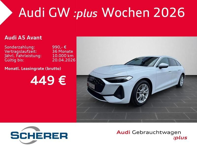 Gebraucht Audi A5 Ambiente 204 PS (150 kW) 2025 Gletscherweiß metallic Kombi