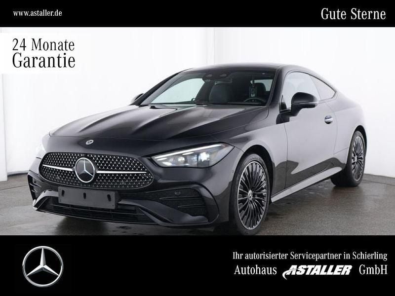 Metalliclack obsidianschwarz Gebraucht 2024 Mercedes CLE200 AMG line Coupé | 55.399 € (Fairer Preis) - Bild 1/4