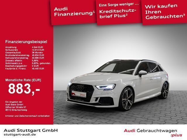 Weiß Gebraucht 2020 Audi RS3 Limousine | 45.440 € (Fairer Preis) - Bild 1/2