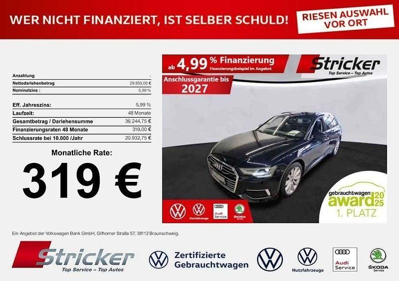 Gebraucht Audi A6 Design 265 PS (194 kW) 2022 Firmamentblau metallic Kombi