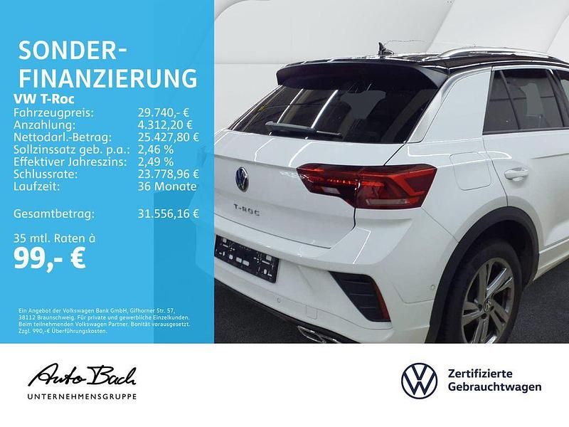 Gebraucht VW T-Roc R-line 150 PS (110 kW) 2025 Pure white/schwarz SUV