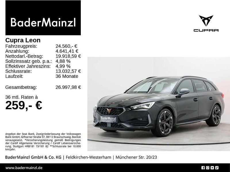 Midnight schwarz metallic (metallic) Gebraucht 2022 Seat Leon ST Kombi | 24.560 € (Teuer) - Bild 1/3