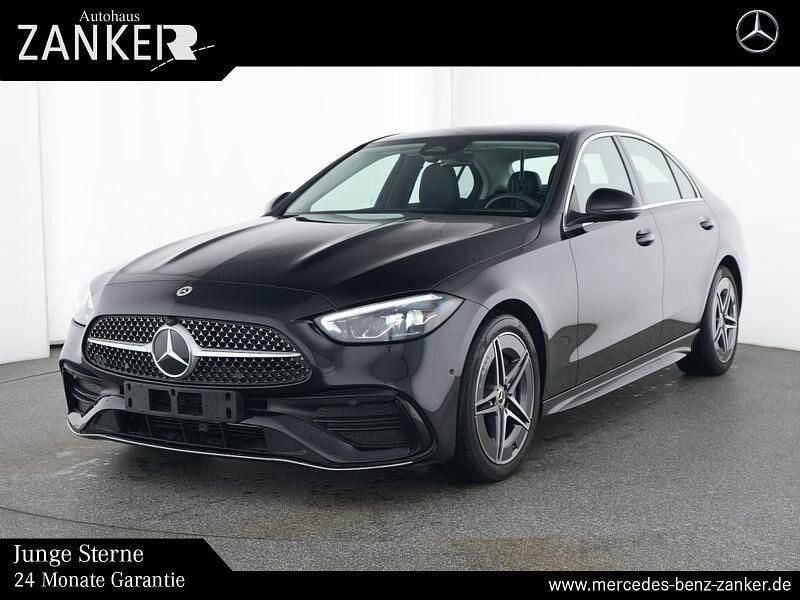 Lack obsidianschwarz Gebraucht 2024 Mercedes C300 AMG Limousine | 42.600 € (Guter Preis) - Bild 1/4