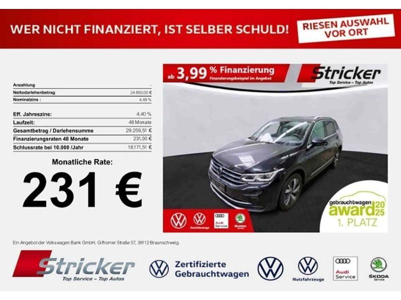 Gebraucht VW Tiguan Elegance 245 PS (180 kW) 2022 Deep black perleffekt (metallic) SUV