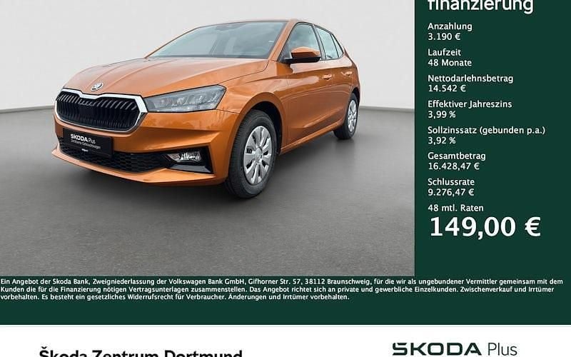 Orange Gebraucht 2024 Skoda Fabia Selection Limousine | 17.732 € (Fairer Preis) - Bild 1/4