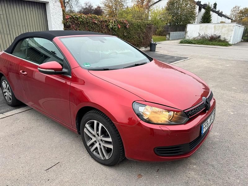 Rot Gebraucht 2011 VW Golf Cabriolet Cabrio | 7.777 € - Bild 1/4
