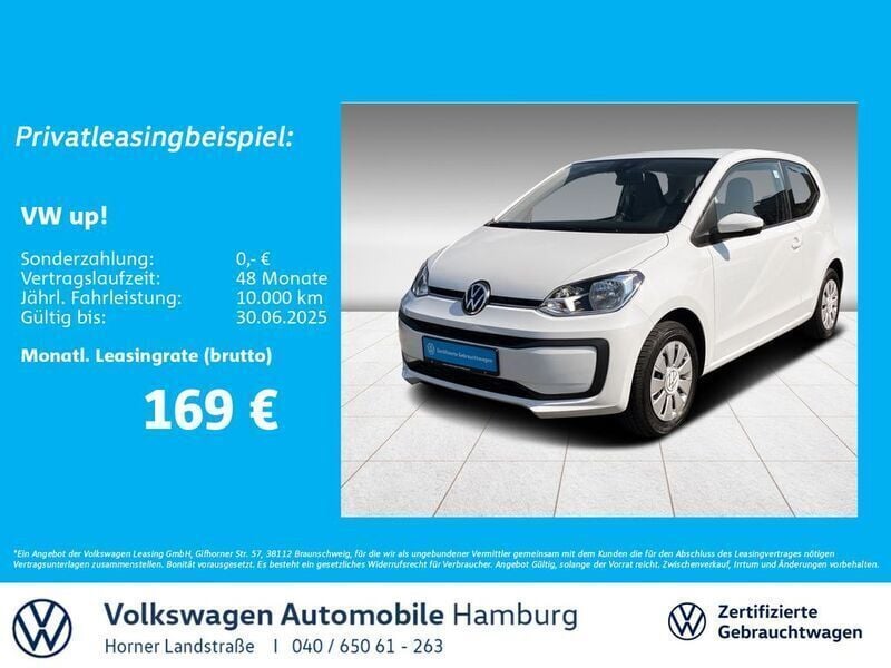 Gebraucht VW up! move up! 65 PS (47 kW) 2020 Weiß Kleinwagen