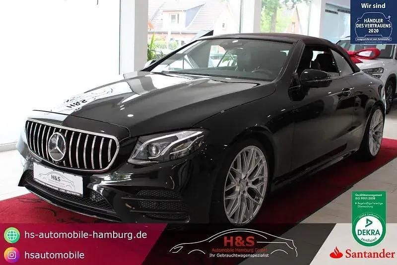 Obsidianschwarz lack Gebraucht 2019 Mercedes E450 AMG line Cabrio | 43.900 € (Fairer Preis) - Bild 1/4