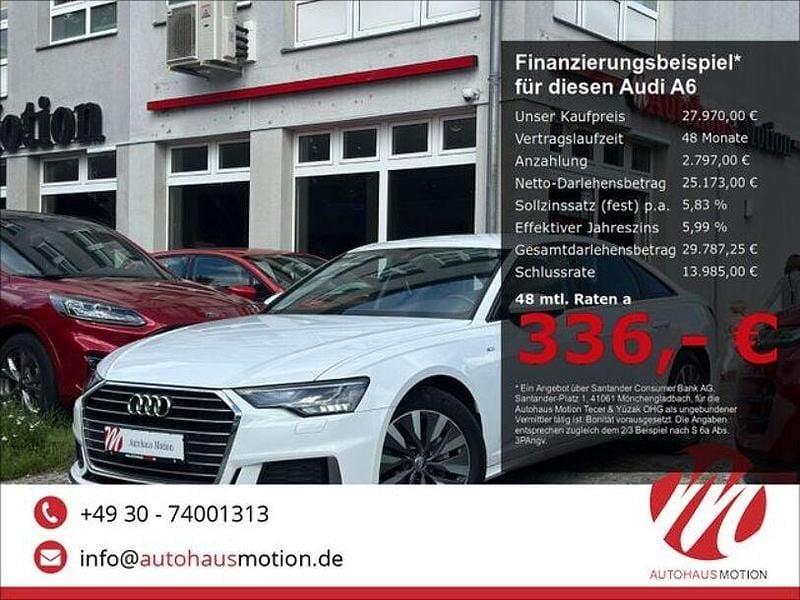 Weiß Gebraucht 2020 Audi A6 S-Line Limousine | 27.970 € (Superpreis) - Bild 1/2