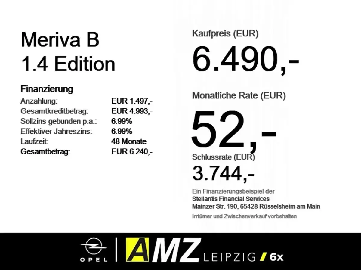 Gebraucht Opel Meriva Edition 101 PS (74 kW) 2010 Starsilber iii m2 Van / Kleinbus
