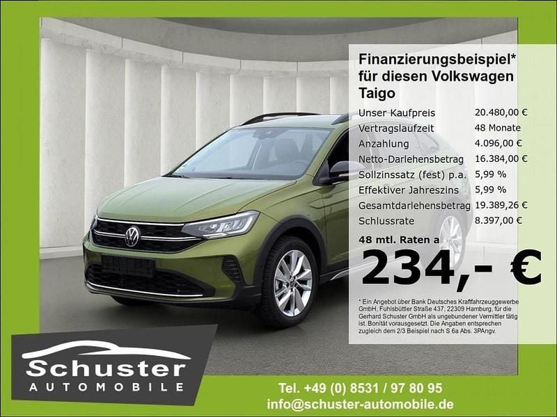 Gruen Gebraucht 2025 VW Taigo Goal SUV | 20.480 € (Guter Preis) - Bild 1/4