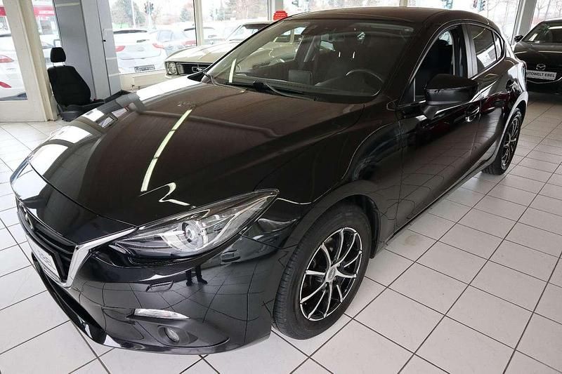 Jet black Gebraucht 2015 Mazda 3 Limousine | 12.910 € (Etwas zu teuer) - Bild 1/4