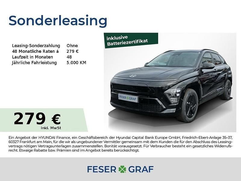 Abyss black Neu 2025 Hyundai Kona Trend SUV | 33.780 € (Fairer Preis) - Bild 1/4