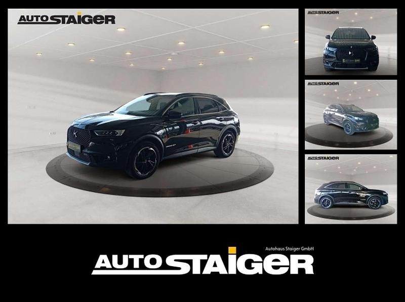 Lackierung schwarz perla nera/ Gebraucht 2022 DS Automobiles DS7 Crossback Performance Line Plus SUV | 24.987 € (Fairer Preis) - Bild 1/4