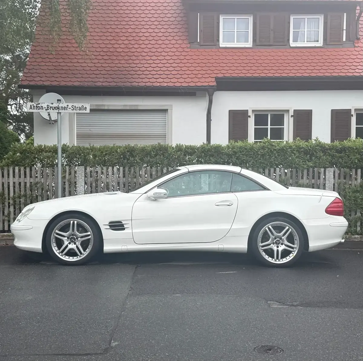 Gebraucht Mercedes SL500 306 PS (225 kW) 2003 Weiß Cabrio