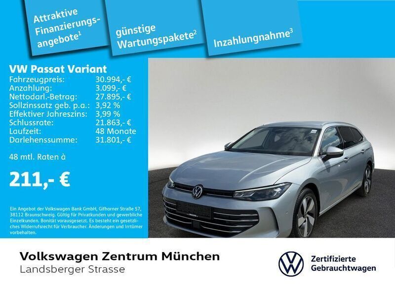 Silber Gebraucht 2024 VW Passat Business Kombi | 31.293 € (Superpreis) - Bild 1/2