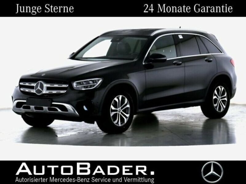 197 lack obsidianschwarz (metallic) Gebraucht 2021 Mercedes GLC220 Exclusive SUV | 40.764 € (Fairer Preis) - Bild 1/4