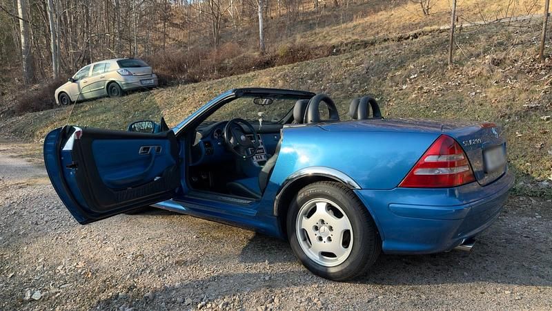 Gebraucht Mercedes SLK200 2000 Blau Cabrio