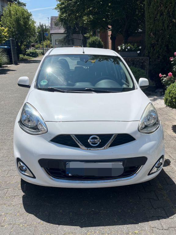 Weiß Gebraucht 2016 Nissan Micra Acenta Kleinwagen | 6.300 € (Fairer Preis) - Bild 1/4