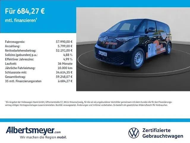 Schwarz Gebraucht 2025 VW ID. Buzz Pro Van / Kleinbus | 55.998 € (Etwas zu teuer) - Bild 1/4