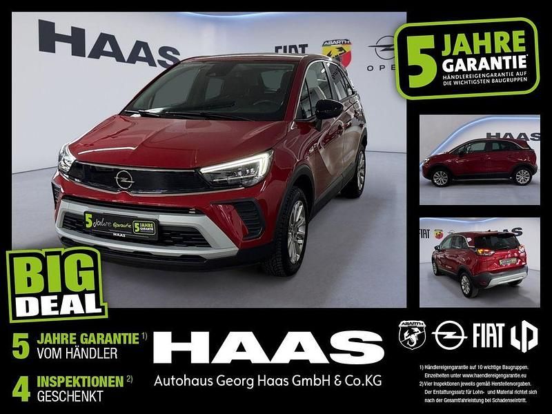 Chili rot/kardio rot Gebraucht 2022 Opel Crossland X Elegance SUV | 18.980 € (Fairer Preis) - Bild 1/4