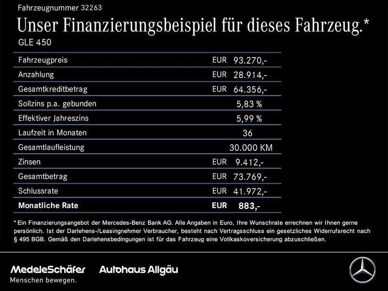 Schwarz Gebraucht 2024 Mercedes GLE450 AMG Premium SUV | 93.270 € (Fairer Preis) - Bild 1/1