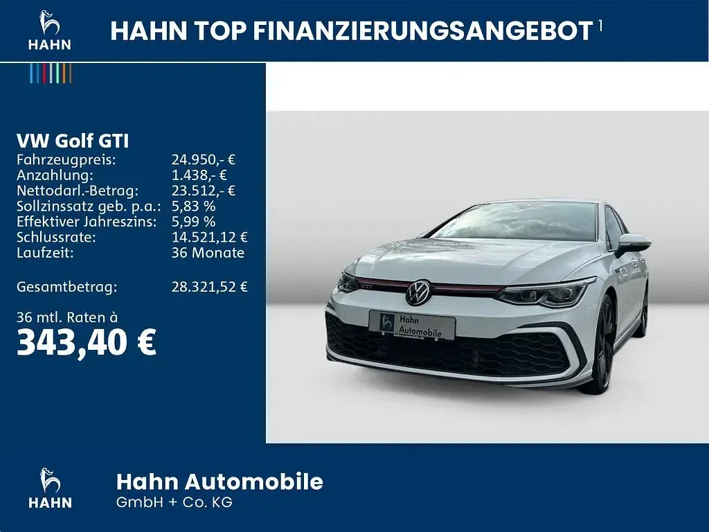 Gebraucht VW Golf VIII GTI 245 PS (180 kW) 2023 Pure white Limousine