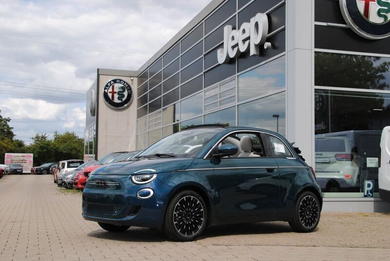 Colore esterno (ozean grün) Neu 2025 Fiat 500e La Prima Cabrio | 37.990 € (Fairer Preis) - Bild 1/4