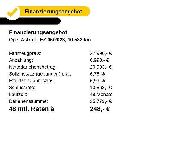 Gebraucht Opel Astra GS Line 181 PS (133 kW) 2023 Karbon schwarz (meta Limousine