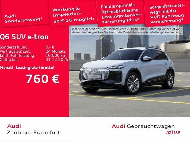 Gletscherweiß metallic Gebraucht 2025 Audi Q6 e-tron Ambiente SUV | 57.850 € (Fairer Preis) - Bild 1/3