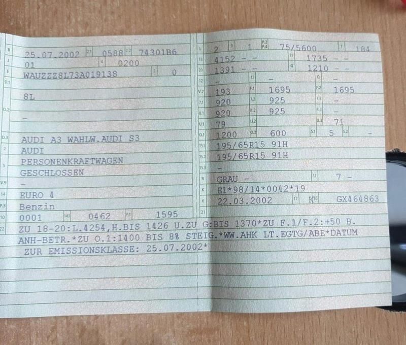 Gebraucht Audi A3 102 PS (75 kW) 2002 Kleinwagen