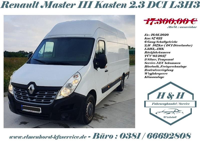 Gebraucht Renault Master 145 PS (106 kW) 2020 Weiß Van / Kleinbus