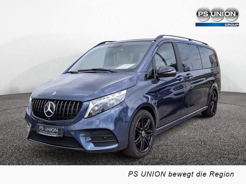 Lackfarbe sodalithblau metalli Gebraucht 2023 Mercedes V300 Avantgarde Edition Van / Kleinbus | 67.990 € (Etwas zu teuer) - Bild 1/4
