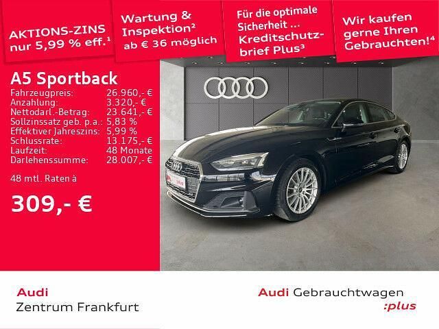 Gebraucht Audi A5 Sportback Performance 150 PS (110 kW) 2022 Schwarz Kleinwagen