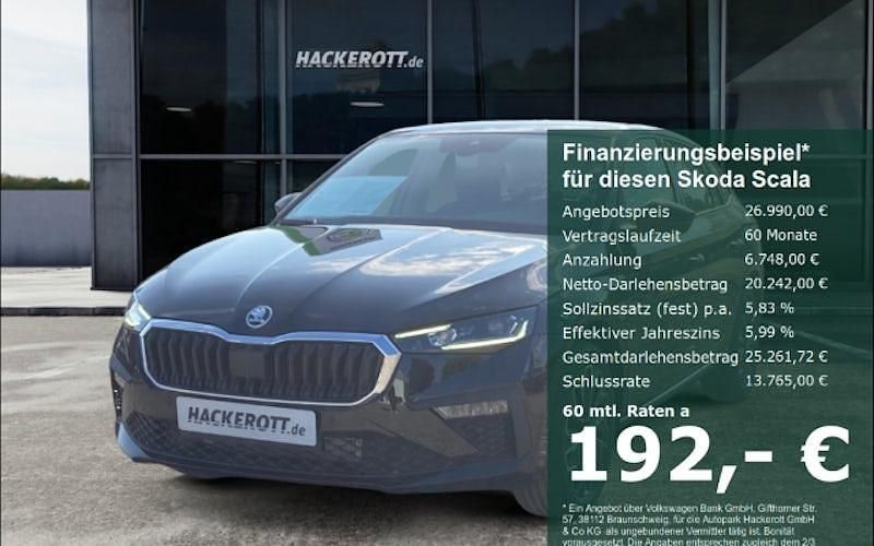 Schwarz Neu 2025 Skoda Scala Tour Kleinwagen | 26.990 € (Teuer) - Bild 1/4