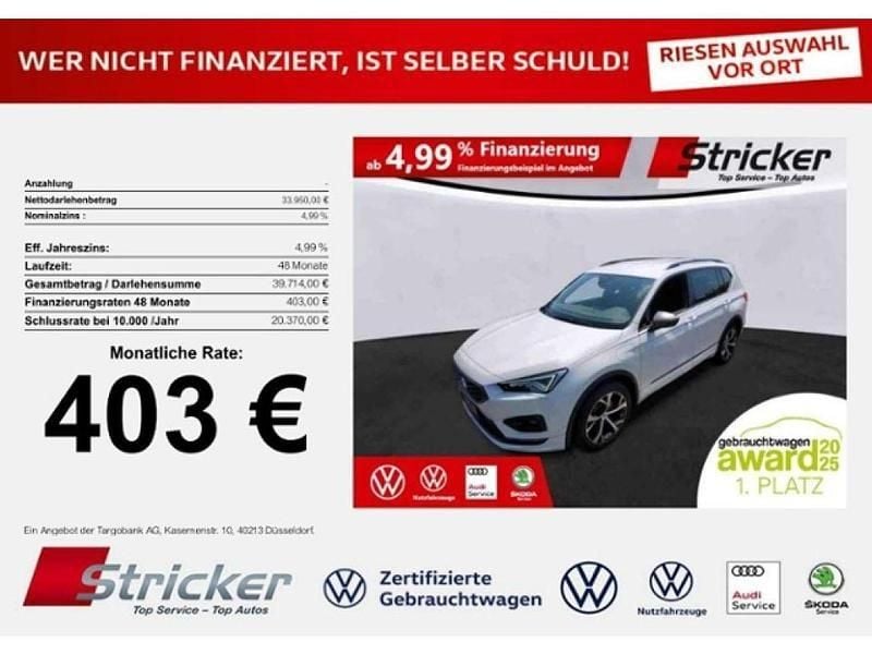 Orix weiss Gebraucht 2021 Seat Tarraco FR SUV | 33.890 € (Fairer Preis) - Bild 1/3