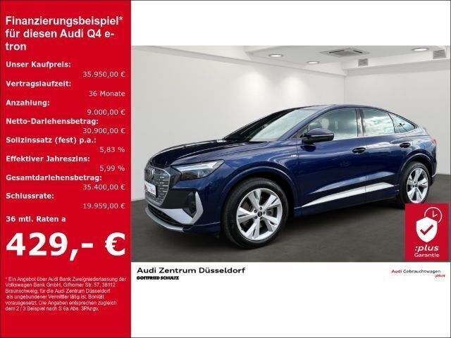 Navarrablau metallic Gebraucht 2023 Audi Q4 Sportback e-tron Ambiente SUV | 38.890 € (Guter Preis) - Bild 1/2