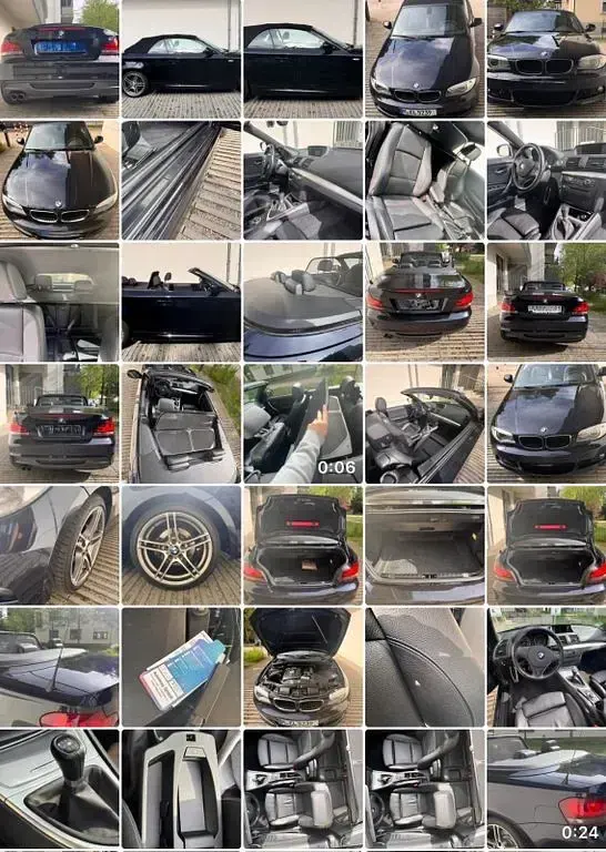 Gebraucht BMW 125 Cabriolet M Sport 218 PS (160 kW) 2012 Schwarz Cabrio