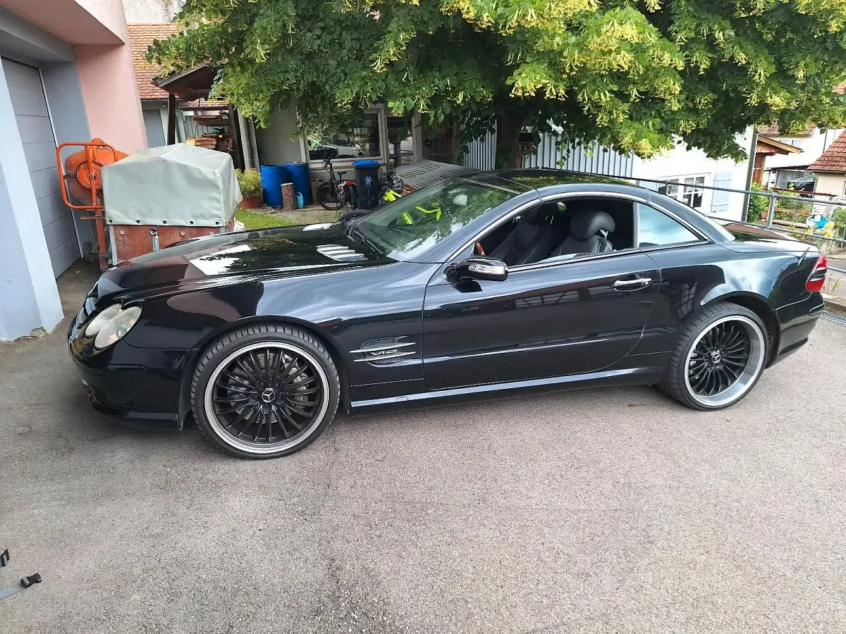 Gebraucht Mercedes SL600 512 PS (376 kW) 2005 Schwarz Cabrio