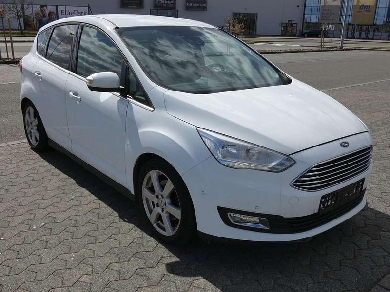 Weiß Gebraucht 2018 Ford C-MAX Titanium Van / Kleinbus | 8.700 € (Fairer Preis) - Bild 1/4