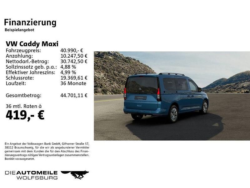 Gebraucht VW Caddy Maxi Basis 116 PS (85 kW) 2025 Blau Van / Kleinbus