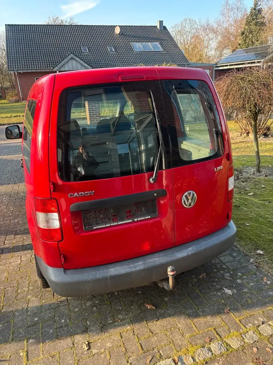 Gebraucht VW Caddy Life 75 PS (55 kW) 2004 Rot Van / Kleinbus