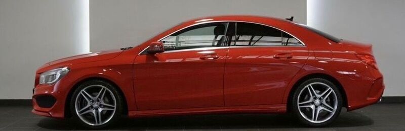 Rot Gebraucht 2016 Mercedes CLA180 AMG line Limousine | 16.500 € (Fairer Preis) - Bild 1/4