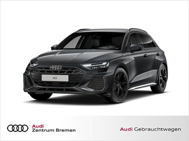 Grau Gebraucht 2024 Audi A3 Sportback S-Line Limousine | 34.430 € (Guter Preis) - Bild 1/4